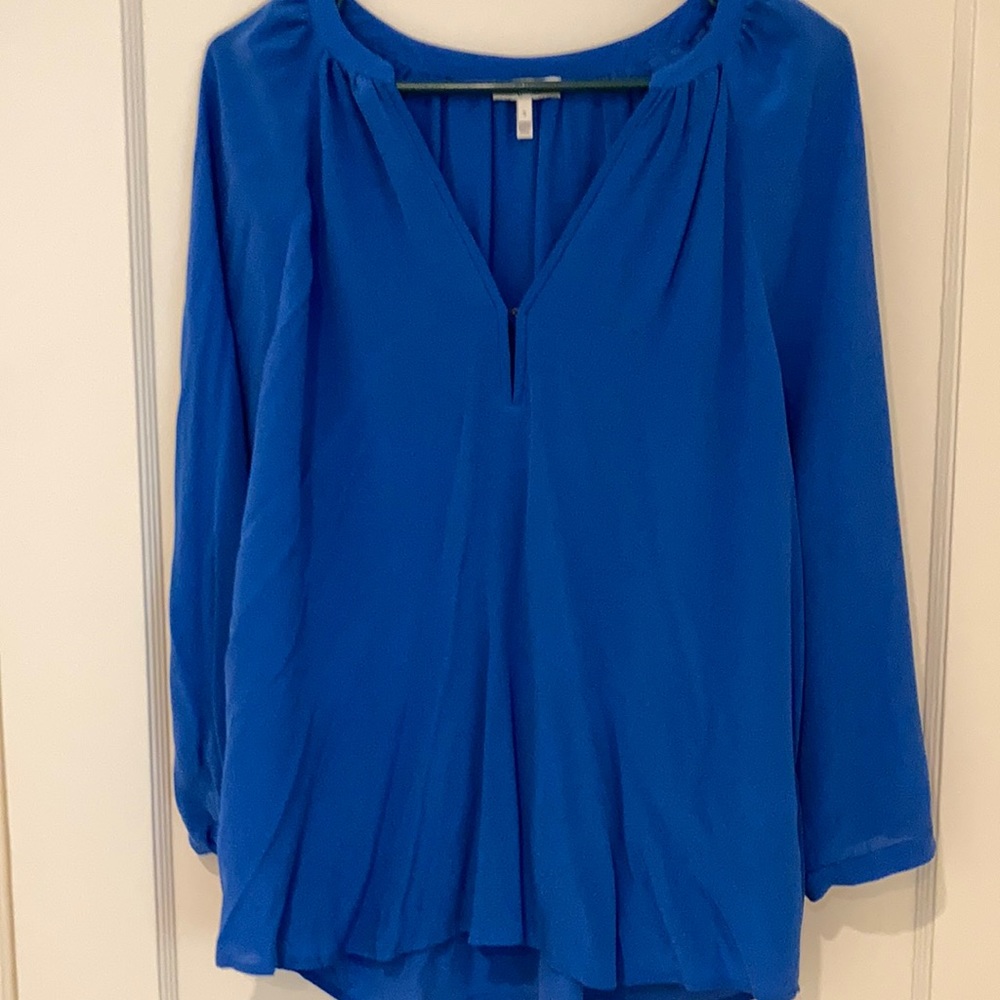 Joie Small royal blue silk blouse excellent